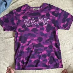 A BATHING APE BAPE カモ柄 Tシャツ パープルのサムネイル