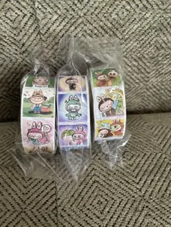 ラブブ　ロールシール　３つセット