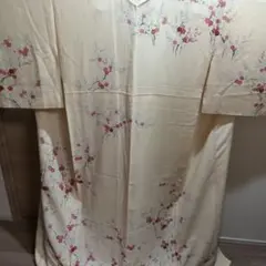 梅柄黄色小紋　着物　正絹