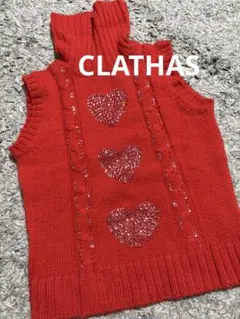 クレイサス CLATHAS ノースリーブニット ウール スパンコールのサムネイル