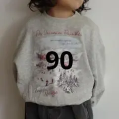 aiarai スキー　スウェット　プルオーバー 90 しまむら キッズ服