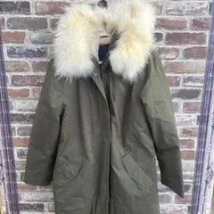 SPOOM モッズコート カーキ ファー付き　38