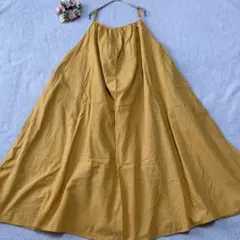 【オメカシ】リネンコットン キャミワンピース ゆったり 体型カバーのサムネイル