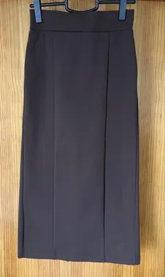 LOWRYS FARM ロングスカート　　茶色　後ろゴム　FREE