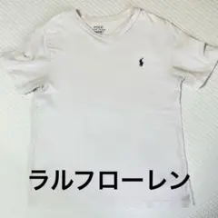 POLO RALPH LAUREN ホワイト Vネック Tシャツ