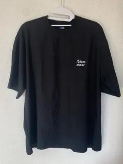 Never more 刺繍 オーバーサイズ Tシャツ 黒