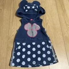 ミッキー ジャンバースカート ネイビー 80cm