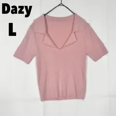 ♥Dazy♥ デイジー (L) スキッパー リブニット SHEIN シーイン