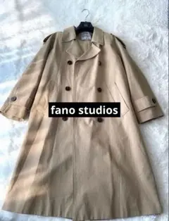 最終fano studios スタンドカラー ダブルトレンチコート S 春秋のサムネイル
