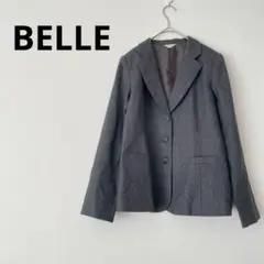 BELLE ベル　テーラードジャケット　グレー　９　毛　レディース　ジャケット