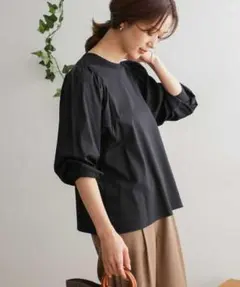 URBAN RESEARCH DOORS ギャザーBIGスリーブカットソー