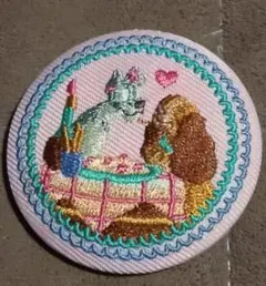 「わんわん物語」の「Disney Characters 刺繍缶バッジ」