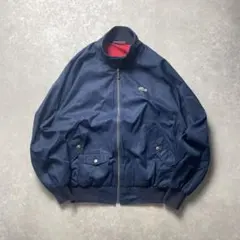 90s CHEMISE LACOSTEスイングトップブルゾンネイビーハリントンのサムネイル
