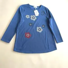 花柄 ラインストーン 長袖チュニック M〜L タグ付き