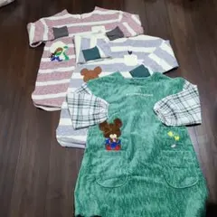 保育士冬用スモック☆くまのがっこう3品