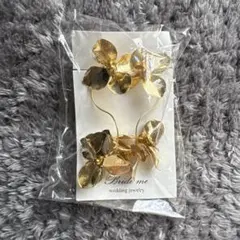 Bride me ゴールド花モチーフイヤーカフ