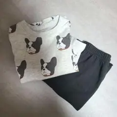 犬プリント パジャマ　110センチ