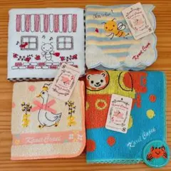 【タグ付き】カレルチャレペック　タオルハンカチ　４枚セット②