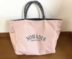 NOMADIS トートバッグ ピンク×ネイビーのサムネイル