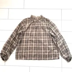 ⭐︎タグ付き新品⭐︎チェック柄フリル長袖シャツ