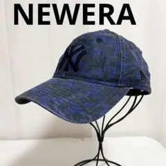 ゆ149★ NEWERA キャップ 帽子 迷彩 カモフラ ブルー レディース