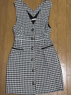 ツイードワンピース　ジャンパースカート