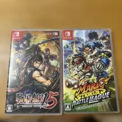 switchソフト2点セット(戦国無双5.マリオストライカーズバトルリーグ)