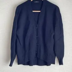 JOURNAL STANDARD 長袖Vネックカーディガン　ネイビー