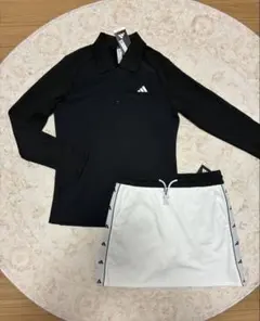 アディダス L ゴルフ セットアップ ストレッチ ポロシャツ ＆ スカート 新品