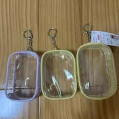 セリア 推し活 ポーチ イエロー パープル