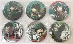 僕のヒーローアカデミア コレクション缶バッジ 緑谷出久 6点セット