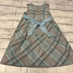 bebe チェック　ジャンパースカート　120cm
