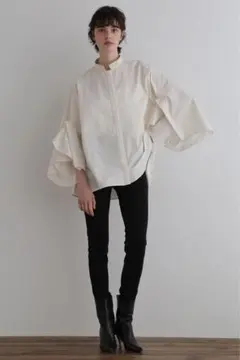 未使用品■ルフィル lephil ライトブロードブラウス シャツワンピース F 未使用品□ルフィル lephil ライトブロードブラウス シャツ