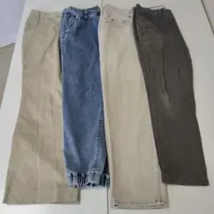 ​C㊵【4枚セット】メンズLサイズ相当 パンツまとめ売り（バナリパ・デニムなど）