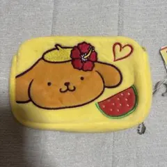 しまむら　日焼けポムポムプリン　マルチケース　イエロー