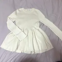 GU ペプラムニットプルオーバーQ