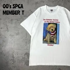 00's Y2K GILDANボディ　SPCA メンバーアートプリントTシャツ