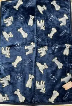 ニューマイヤープリントひざ掛け　ブランケット　膝掛け　犬柄