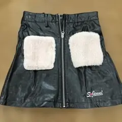 Sister Jenni 黒 合成皮革スカート