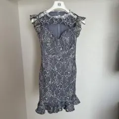 dazzystoreレース タイトドレス フリル付き