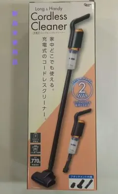 新品未使用箱不良 山善 コードレスクリーナー ホワイト KSCーL45（W
