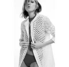 ZARA エンブロイダリー 長袖シャツ ホワイトのサムネイル