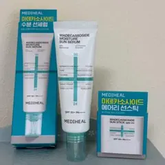 メディヒール　マデカッソシドモイスチャーサンセラム　&サンスティック　日焼け止めのサムネイル