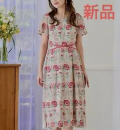 ローズティアラ　レースワンピース　新品タグ付き　定価47,300円