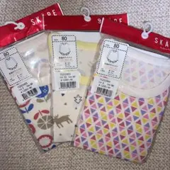 【限定セール】 SKAPE シシュノン　長袖ボディシャツ　ロンパース　80　肌着