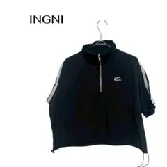 B0898INGNI 半袖トップス　スポーティー　スハーフジップアップのサムネイル
