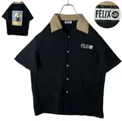 Felix the Cat ボウリングシャツ ブラック Mロカビリー - メルカリ