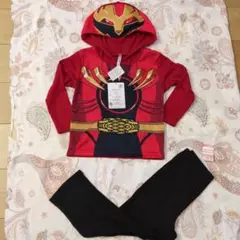 【難あり！未使用品】ゴジュウジャー　ナイトウェア　110 レッド　長袖　しまむら