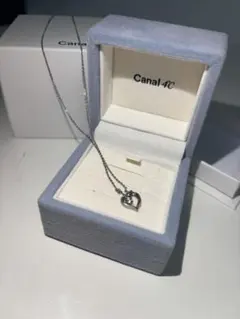 Canal 4C ハート型シルバーネックレス