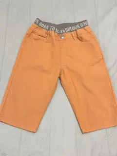 キッズ　ハーフパンツ　薄いオレンジ　size160